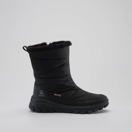 Black : Snowdon Zip Women's Winter Boots - Side View