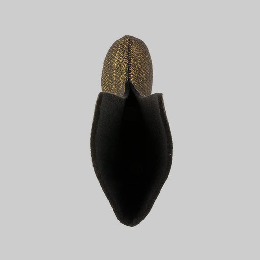 BLACK : Men Felt Replacement Liner 8mm for Greenbay 4 Boots Front View