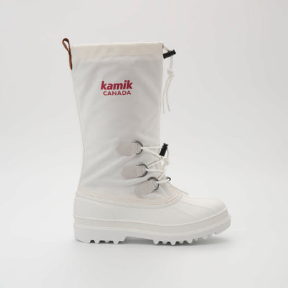 White : Canuck Women's Winter Boots - Side View