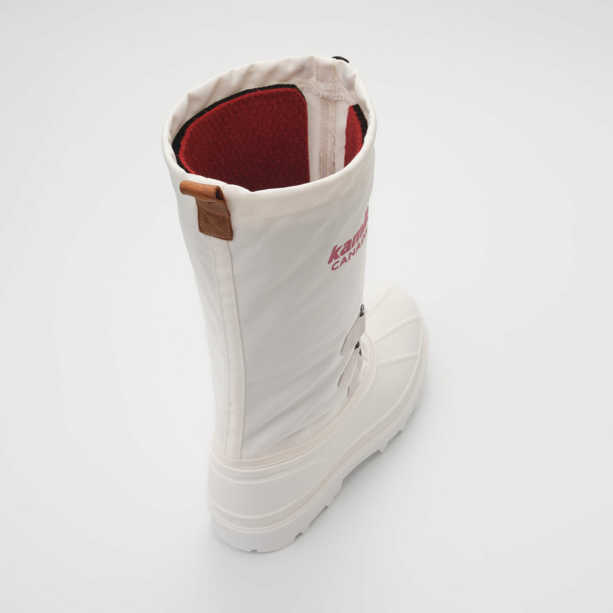 White : Canuck Women's Winter Boots - Three-Quarter View