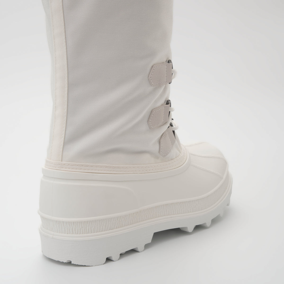 White : Canuck Women's Winter Boots - Three-Quarter Back View