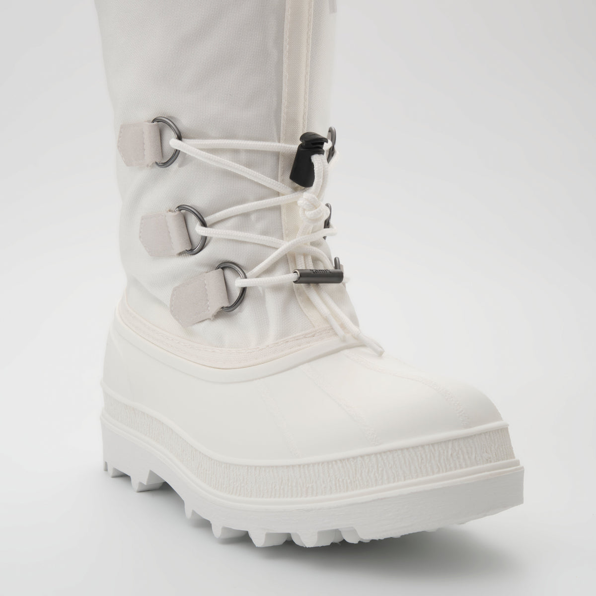 White : Canuck Women's Winter Boots - Three-Quarter Front View