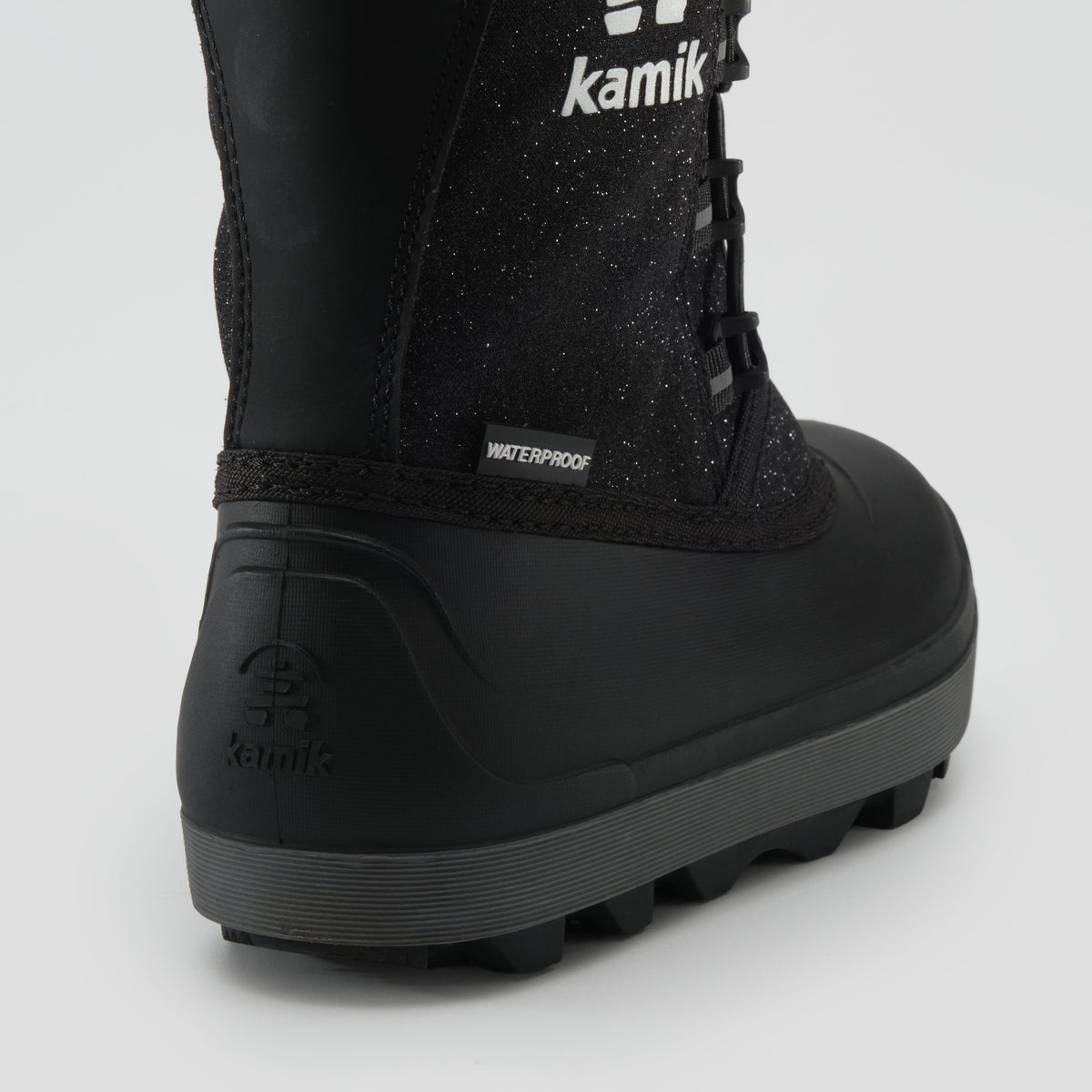 Glitter : Cascade Kids Winter Boots - Close-up Back View