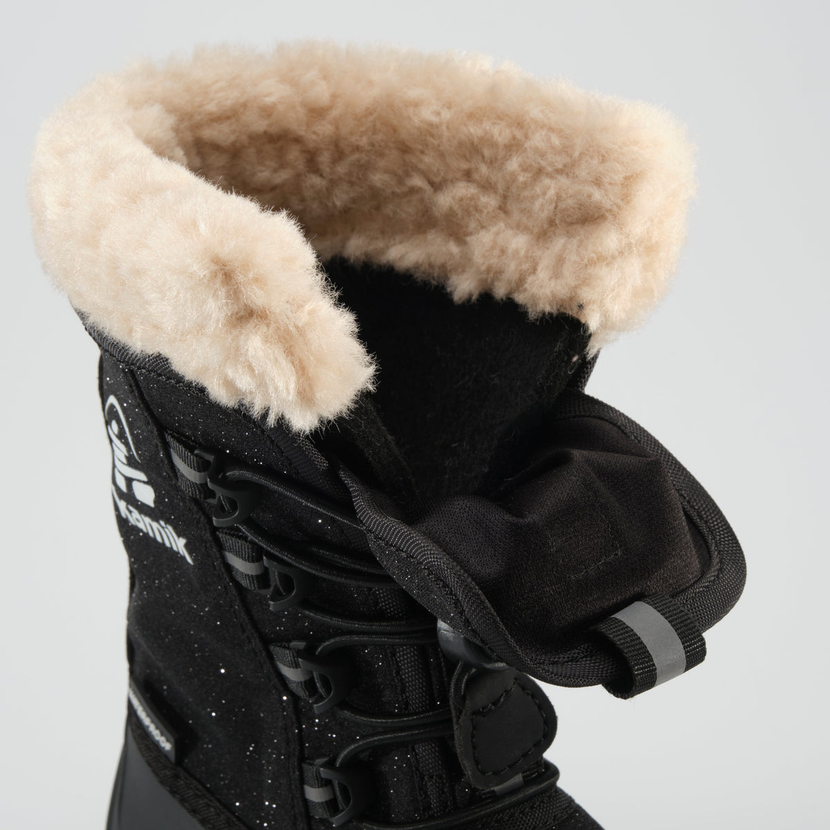 Glitter : Cascade Kids Winter Boots - Close-up Top View