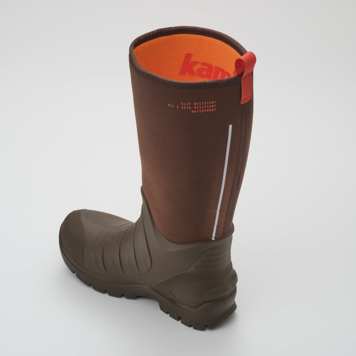 Brown : Field Day Men's Work Boots - Three-Quarter Back View