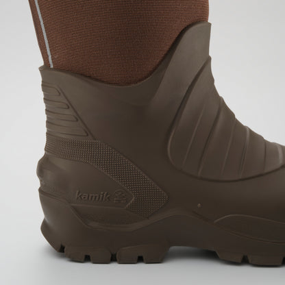 Brown : Field Day Men's Work Boots - Zoom-in Side View