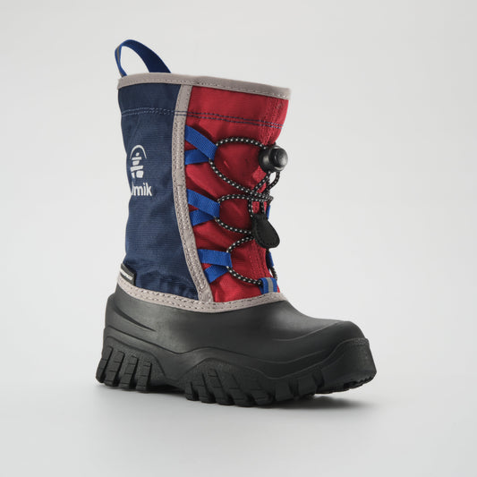 Navy-Red : Freezie Kids Winter Boots - Main View