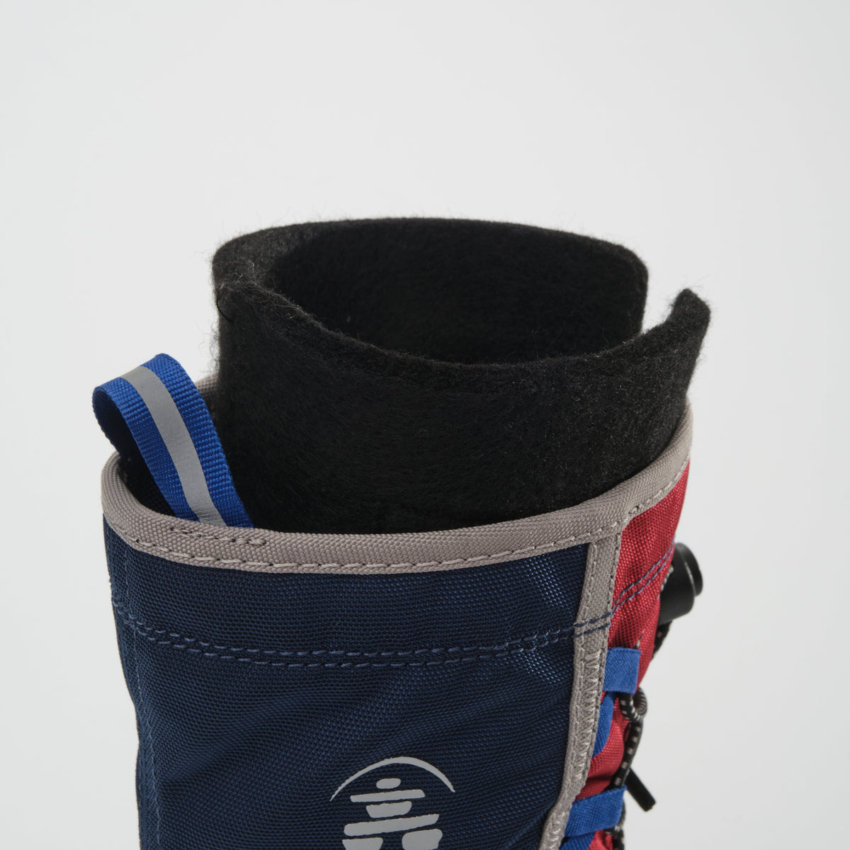 Navy-Red : Freezie Kids Winter Boots - Liner View