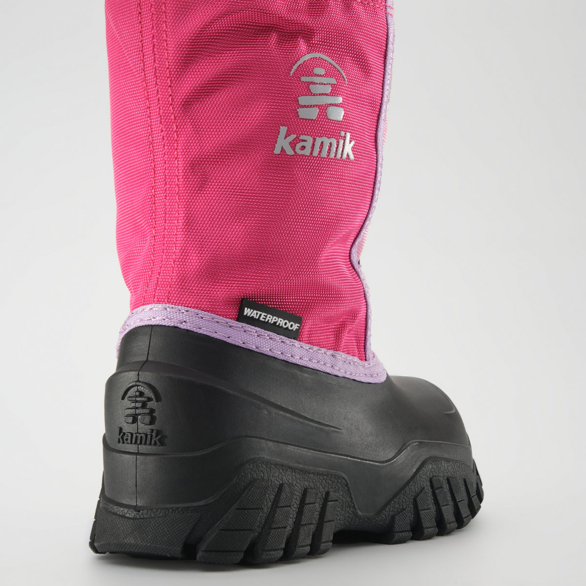 Pink : Freezie Kids Winter Boots - Three-Quarter Back View