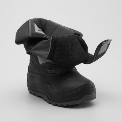 Black : Hibou Toddlers Winter Boots - Velcro View
