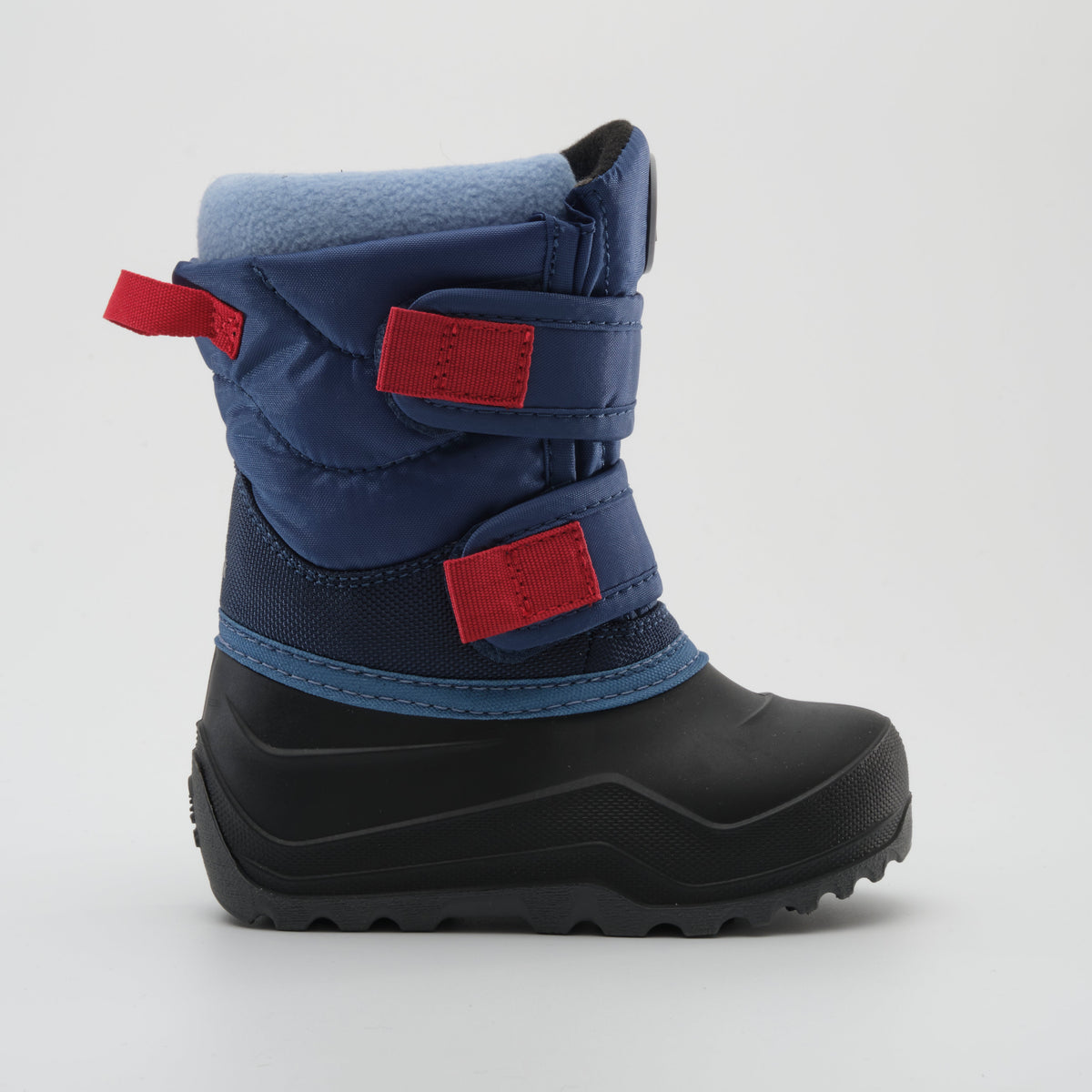 Light Navy : Hibou Toddlers Winter Boots - Side View
