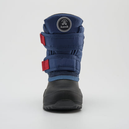 Light Navy : Hibou Toddlers Winter Boots - Front View