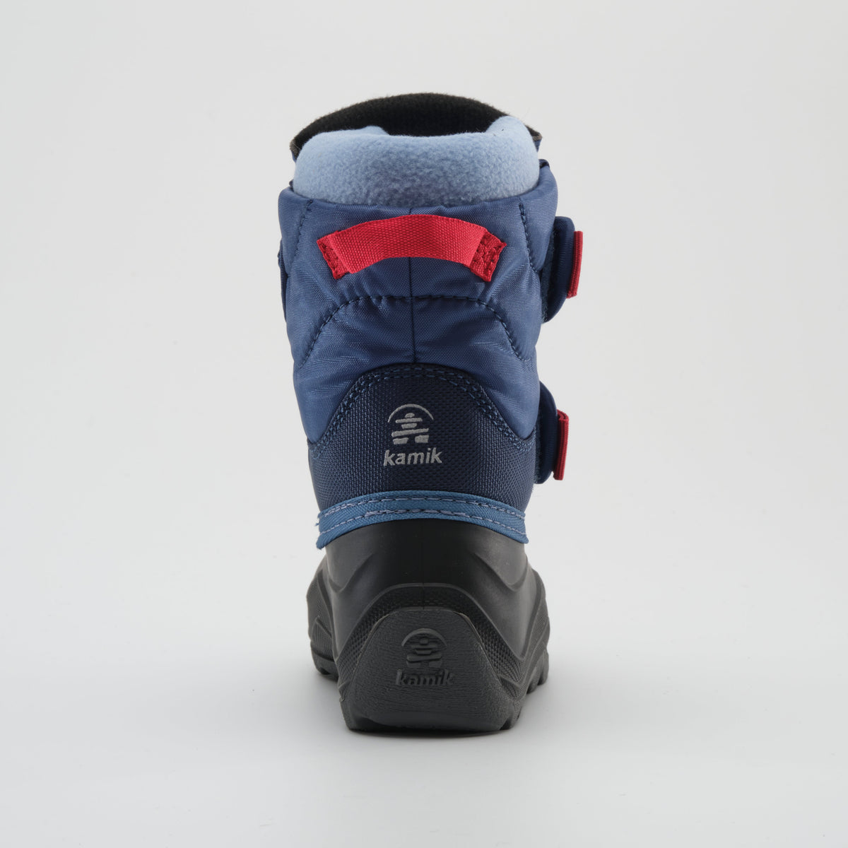 Light Navy : Hibou Toddlers Winter Boots - Side View