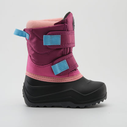 Magenta : Hibou Toddlers Winter Boots - Side View