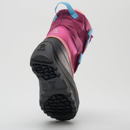 Magenta : Hibou Toddlers Winter Boots - Outsole View