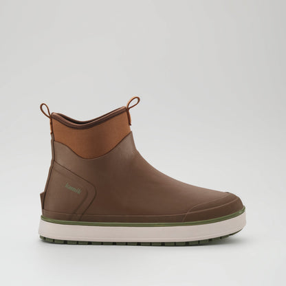 Dark Brown : Lowtide Men's Rain Boots - Side View