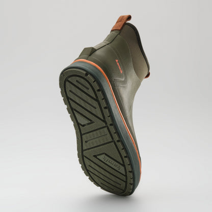 Dark Olive : Lowtide Men's Rain Boots - Outsole View