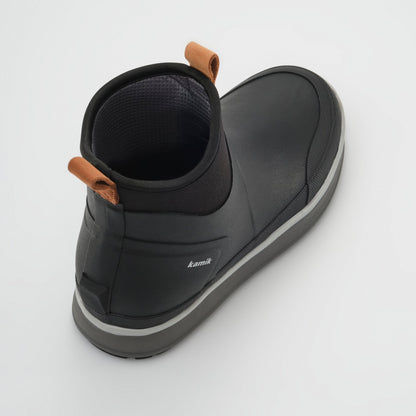Black : Lowtide Women's Rain Boots - Three-Quarter Back View