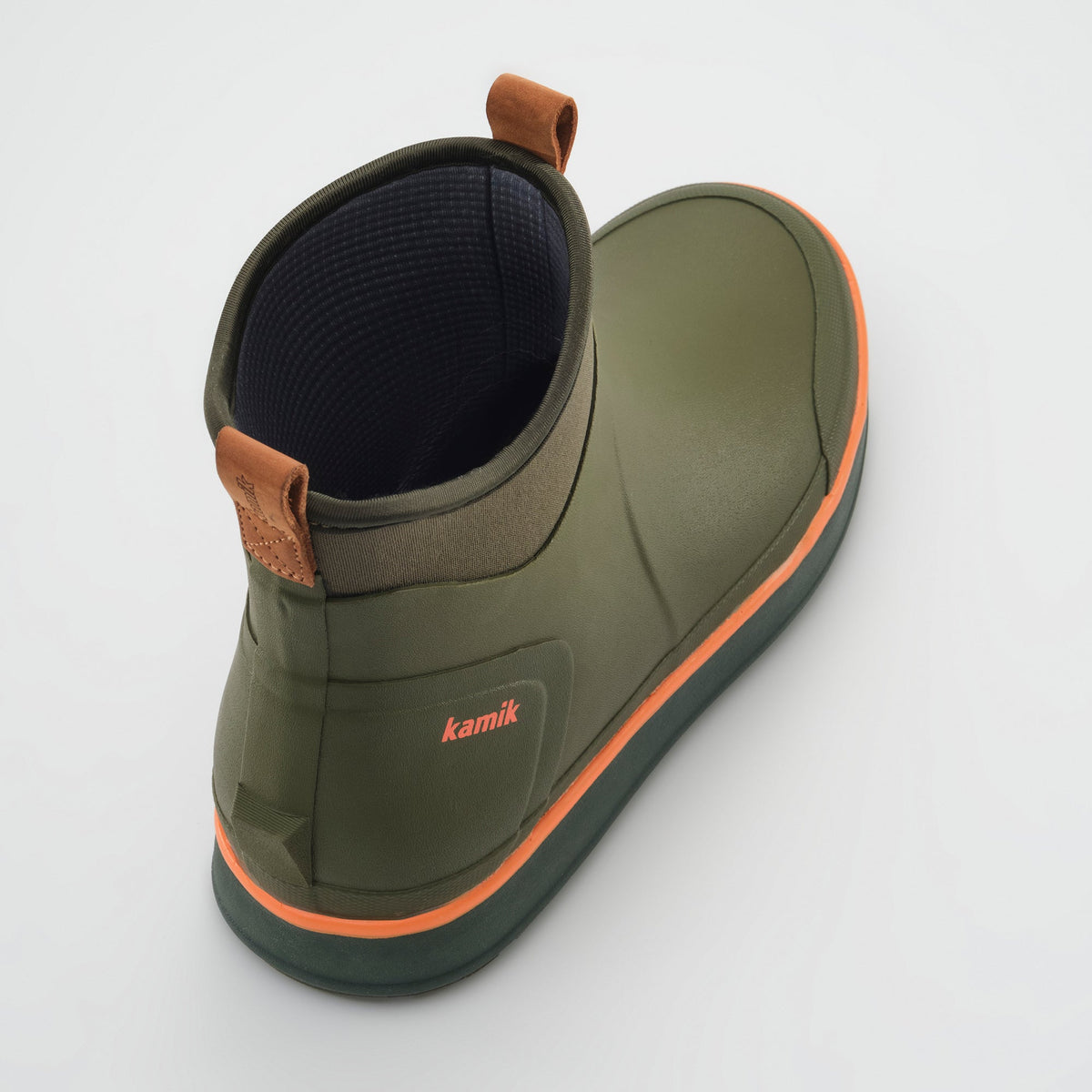 Dark Olive : Lowtide Women's Rain Boots - Three-Quarter Back View
