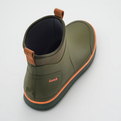 Dark Olive : Lowtide Women's Rain Boots - Three-Quarter Back View