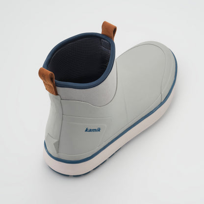 Light Gray : Lowtide Women's Rain Boots - Three-Quarter Back View