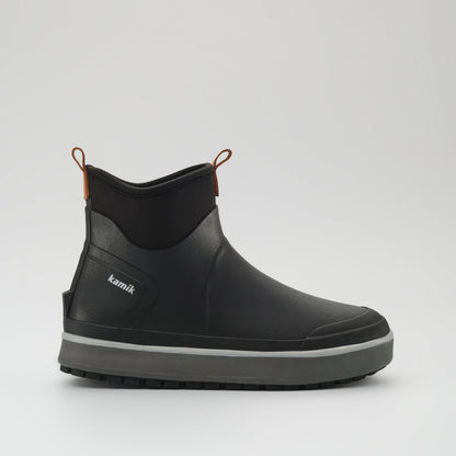 Black : Lowtide Men's Rain Boots - Side View