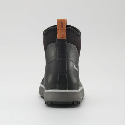 Black : Lowtide Men's Rain Boots - Back View