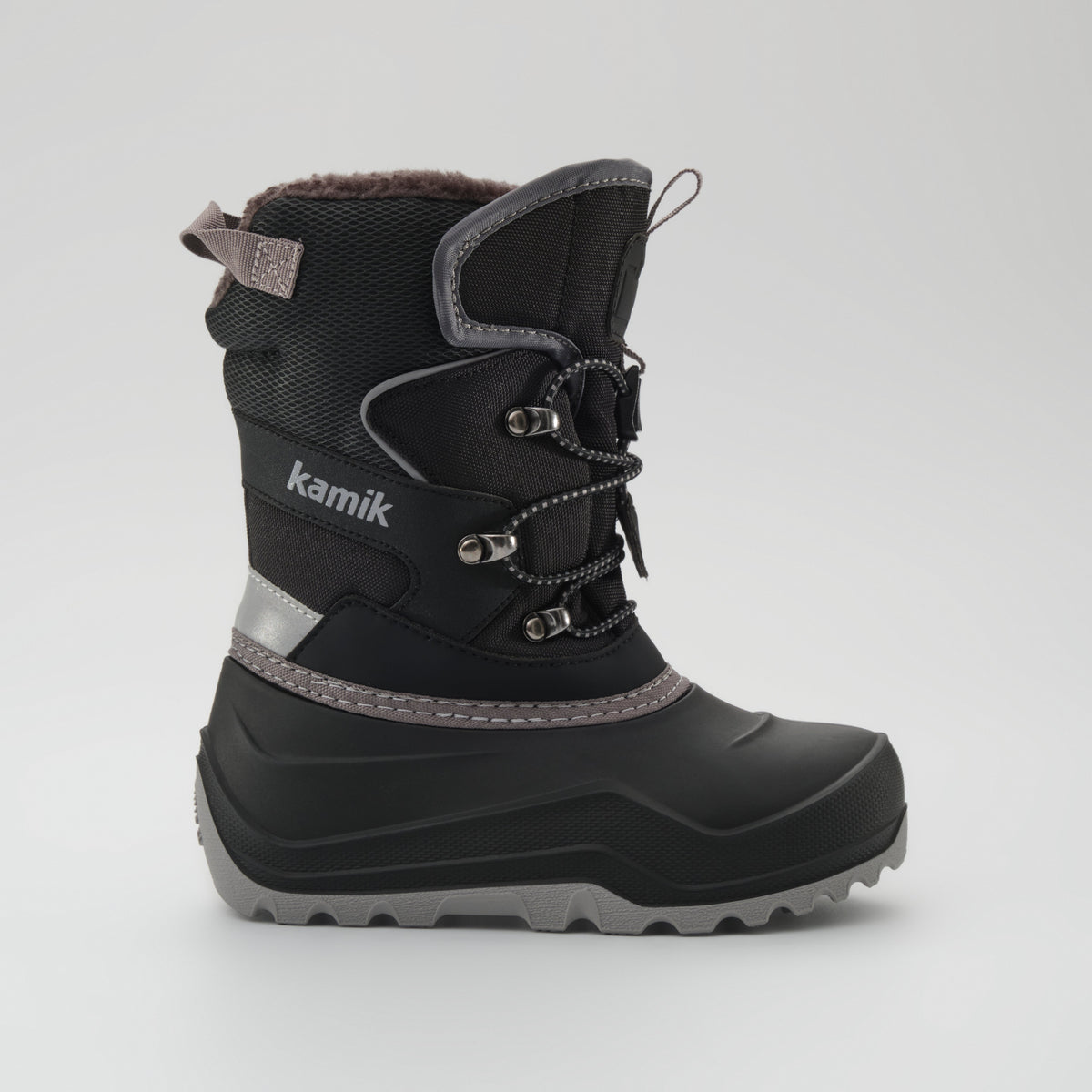 Black : Luke EZ Kids Winter Boots - Side View