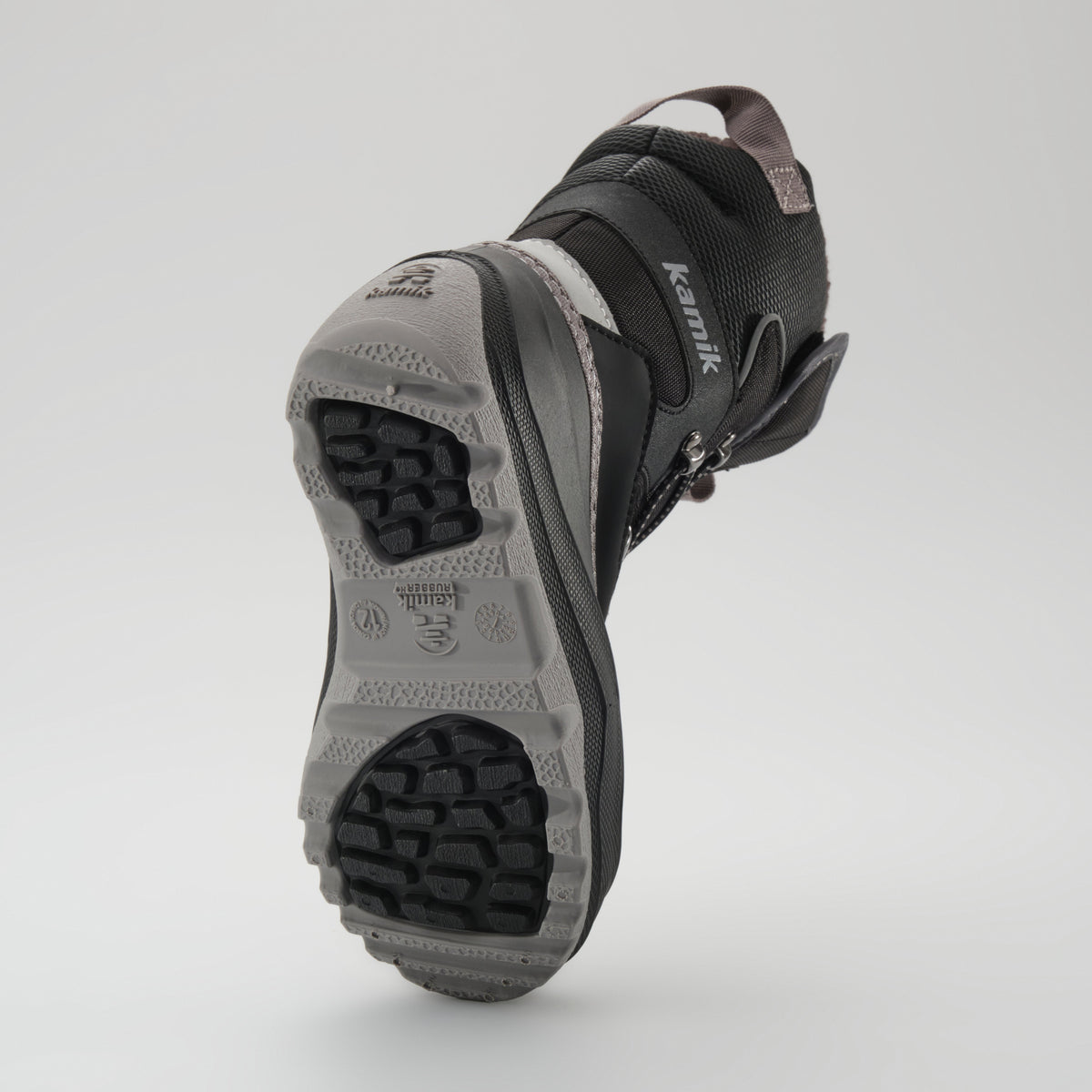 Black : Luke EZ Kids Winter Boots - Outsole View