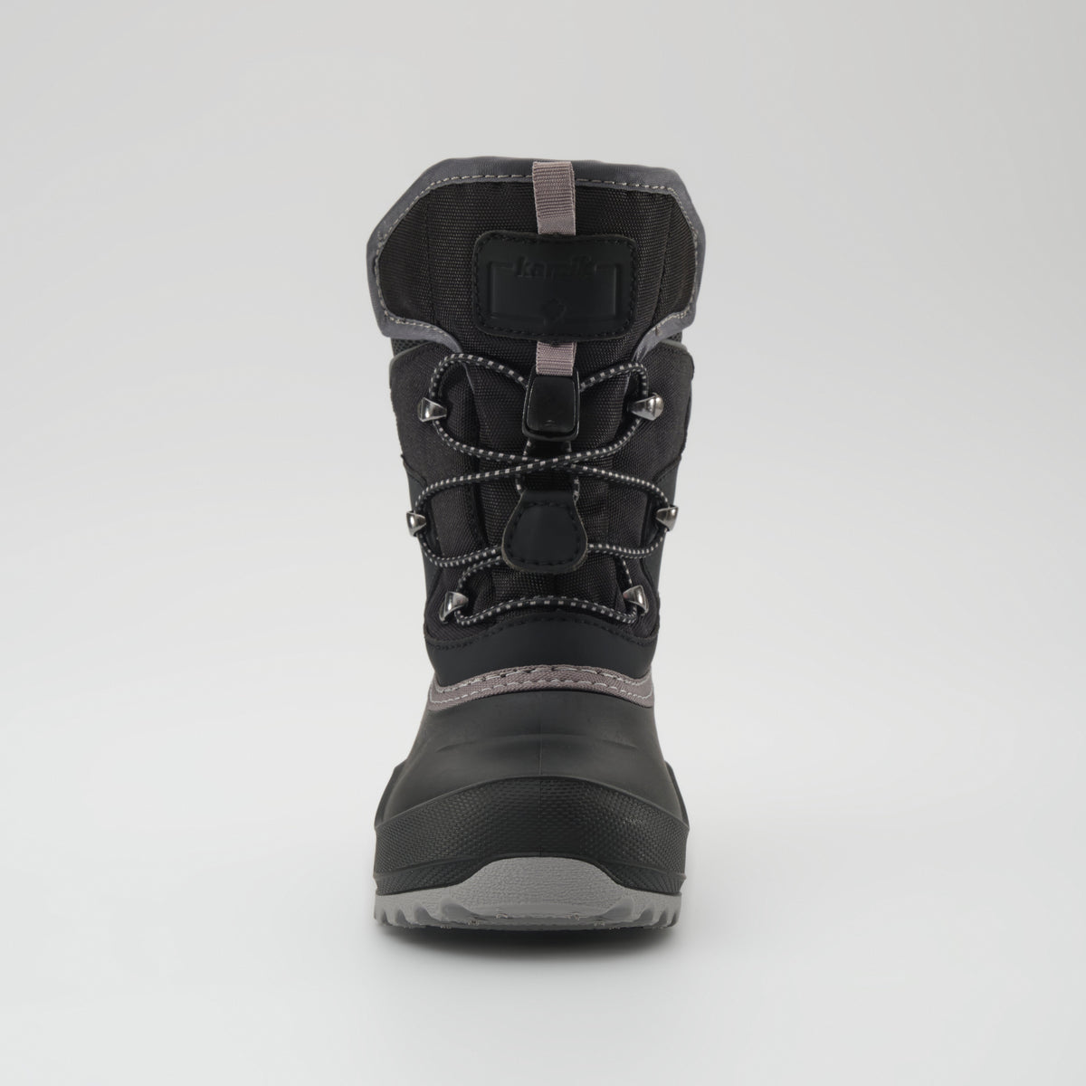 Black : Luke EZ Kids Winter Boots - Front View