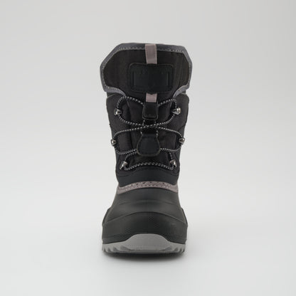 Black : Luke EZ Kids Winter Boots - Front View