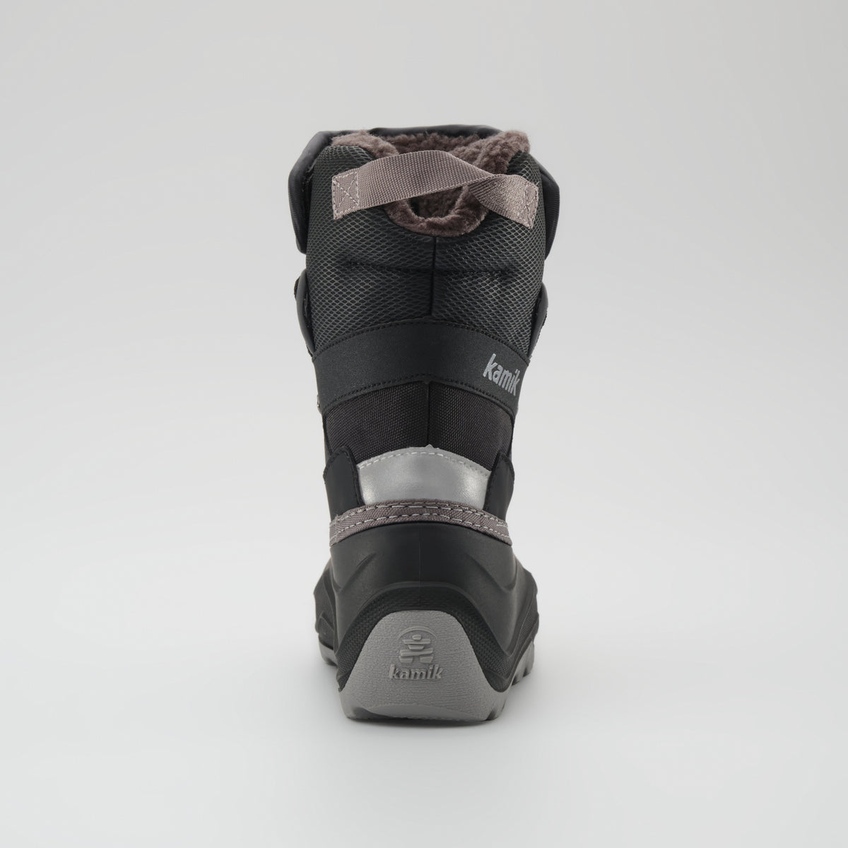 Black : Luke EZ Kids Winter Boots - Back View