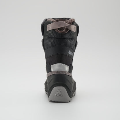 Black : Luke EZ Kids Winter Boots - Back View