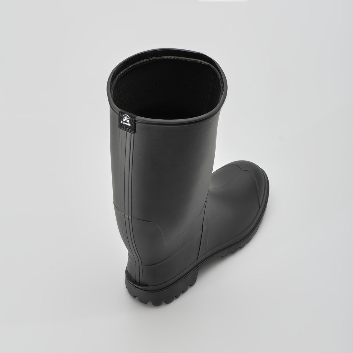 Black : Michael Men's Rain Boots - Top View