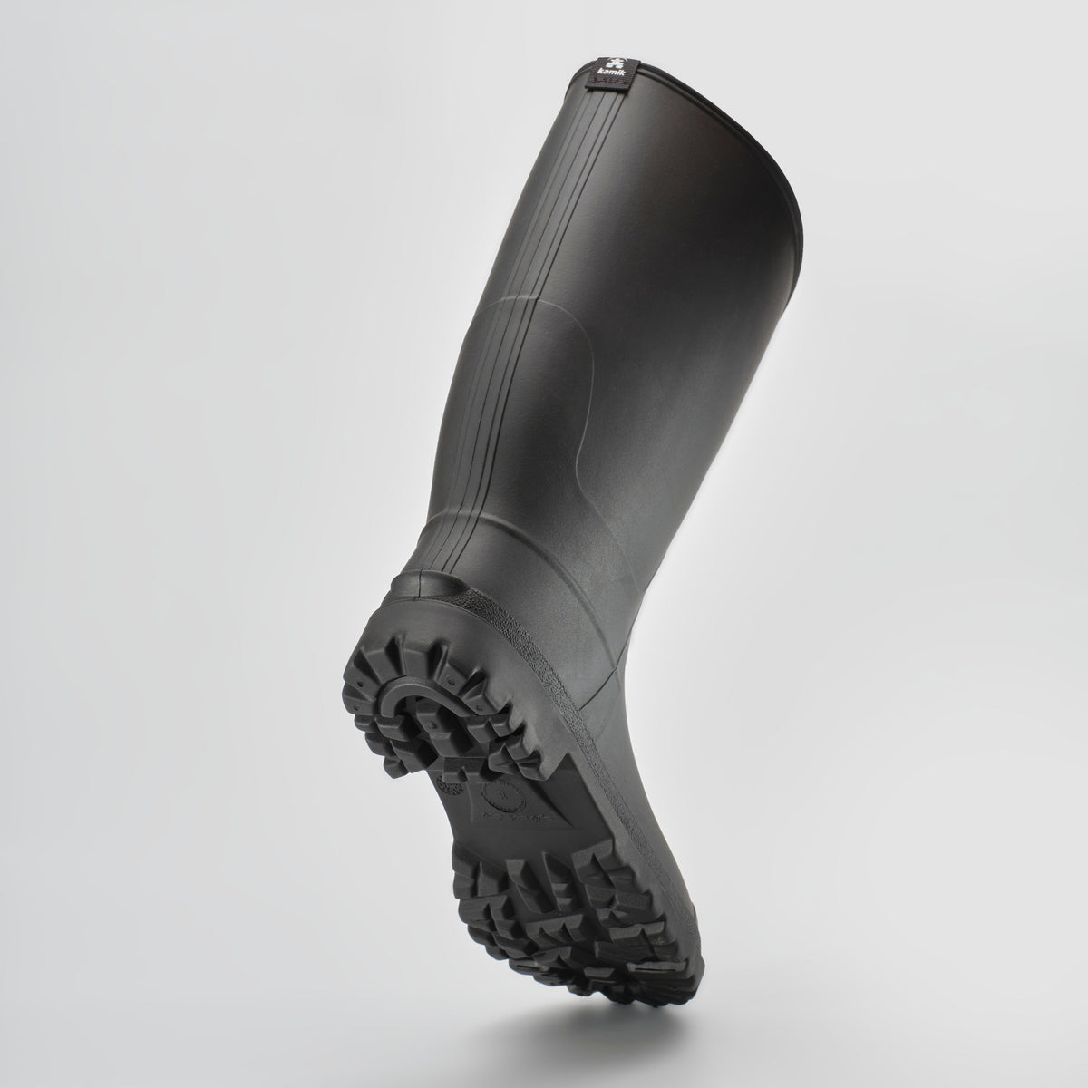 Black : Michael Men's Rain Boots - Outsole View