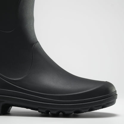 Black : Miranda Women's Rain Boots - Side View Close-up