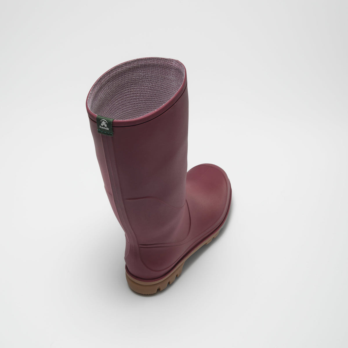 Burgundy : Miranda Women's Rain Boots - Top View