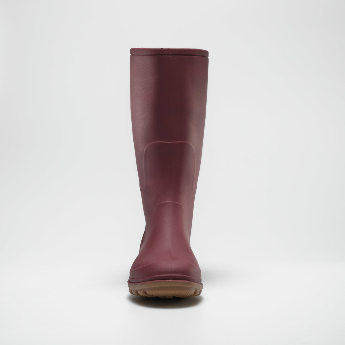 Burgundy : Miranda Women's Rain Boots - Front View