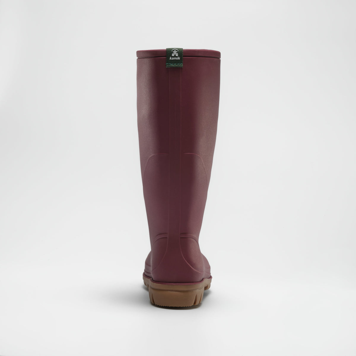 Burgundy : Miranda Women's Rain Boots - Back View