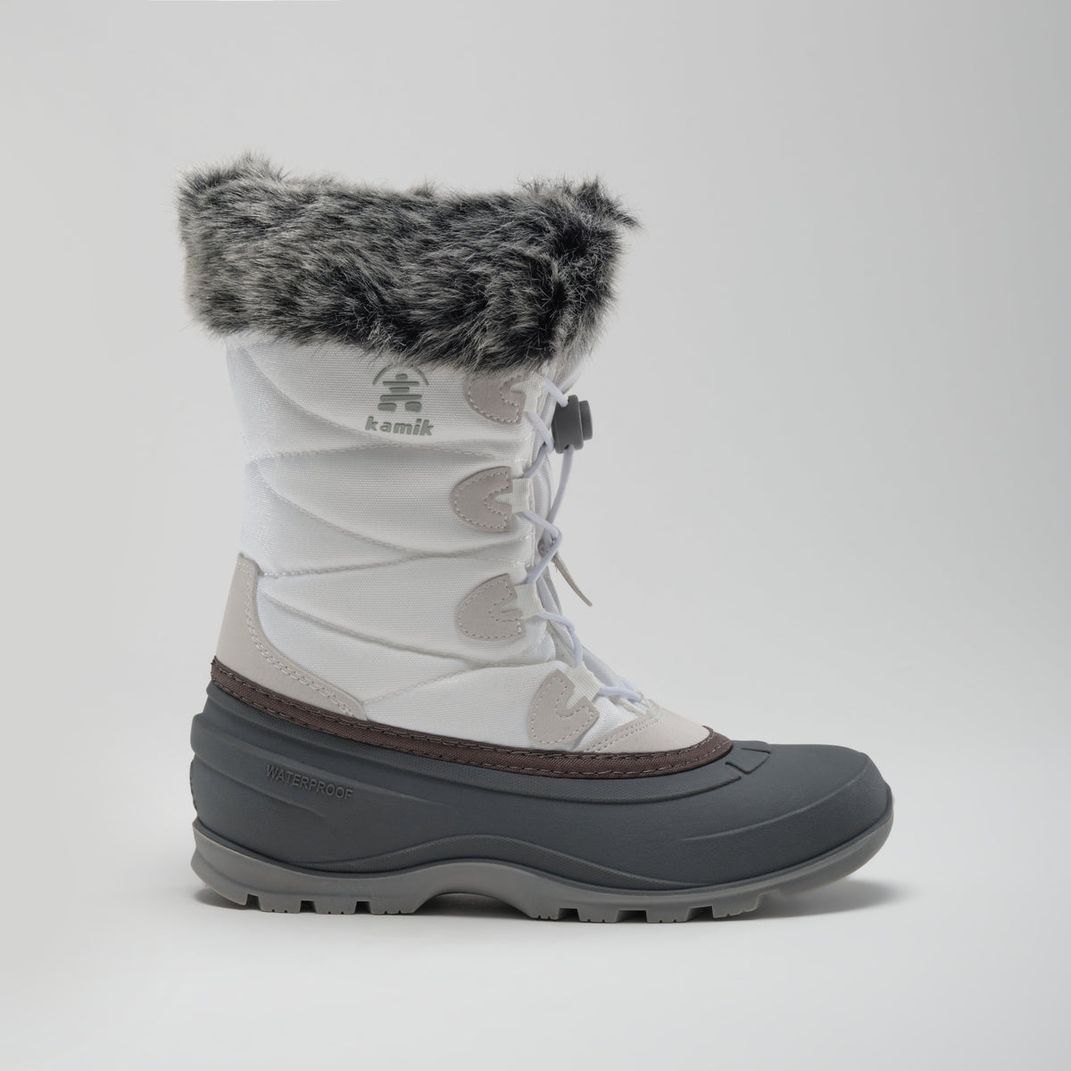 White : Momentum 3 Women's Winter Boots - Side View