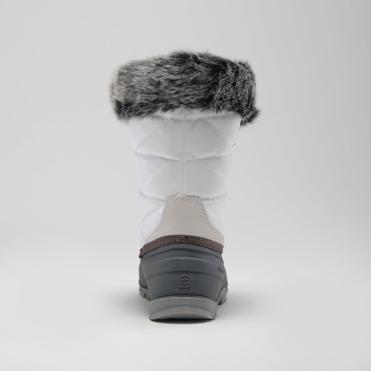 White : Momentum 3 Women's Winter Boots - Back View