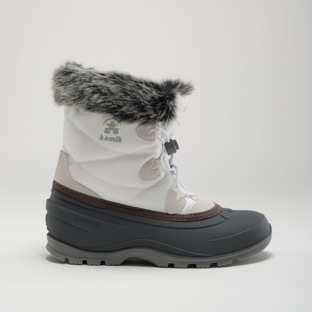 White : Momentum Low 2 Women's Winter Boots - Side View
