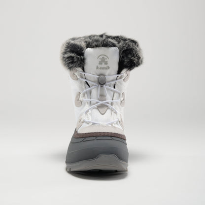 White : Momentum Low 2 Women's Winter Boots - Front View