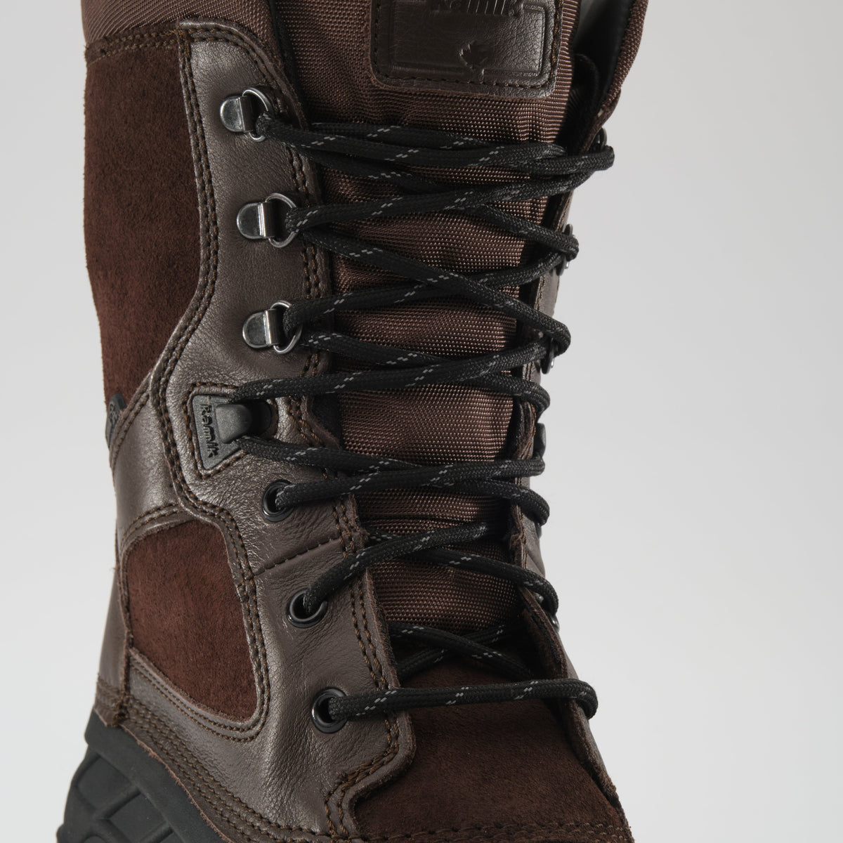 Brown : Nation Plus Men's Winter Boots - Zoom-in Front View