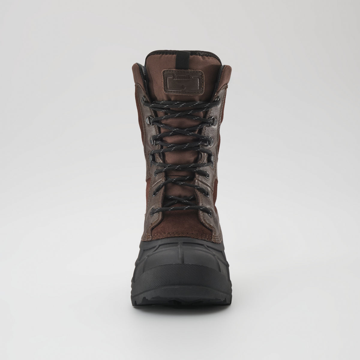 Brown : Nation Plus Men's Winter Boots - Front View