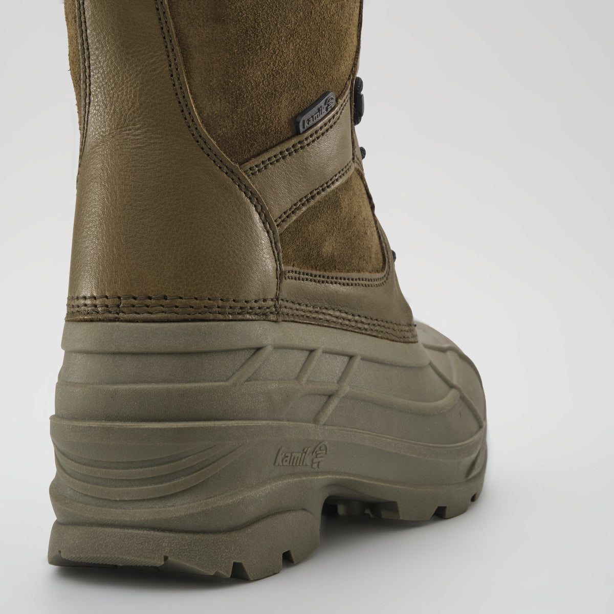 Dark Olive : Nation Plus Men's Winter Boots - Three-Quarter Back View