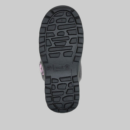 Charcoal : Northpole Kids Winter Boots - Outsole View