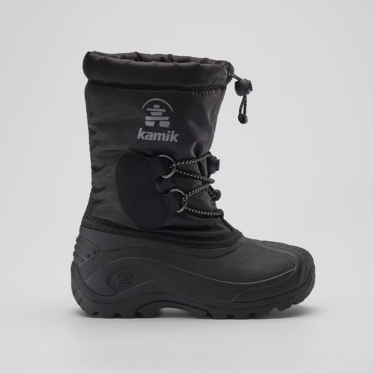 Black : Northpole Kids Winter Boots - Side View