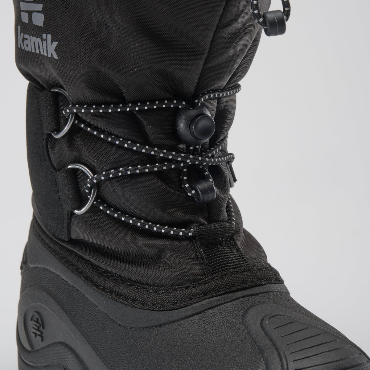 Black : Northpole Kids Winter Boots - Laces View
