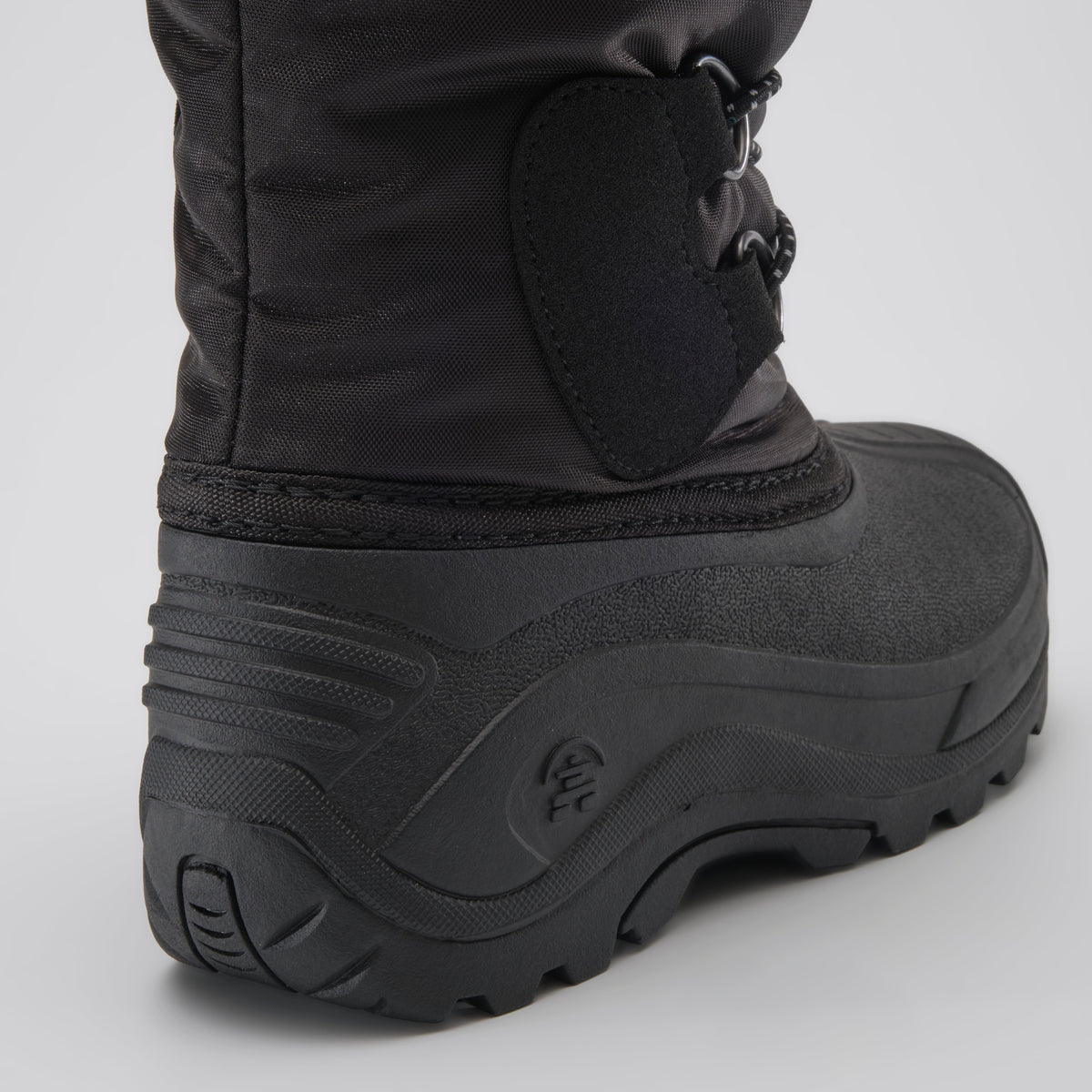 Black : Northpole Kids Winter Boots - Close-up Back View